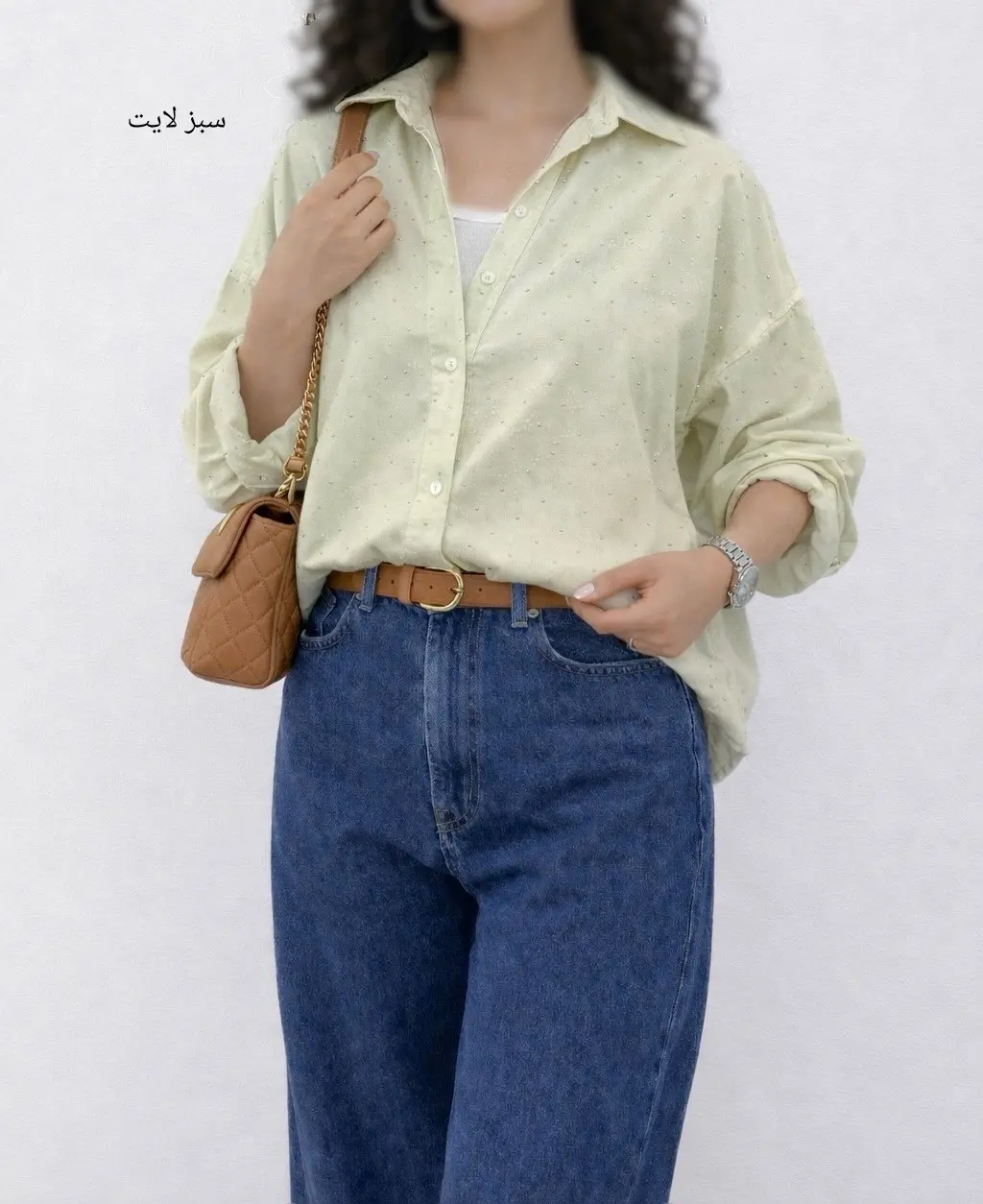 شومیز پری سیلک نگین دار اسکای